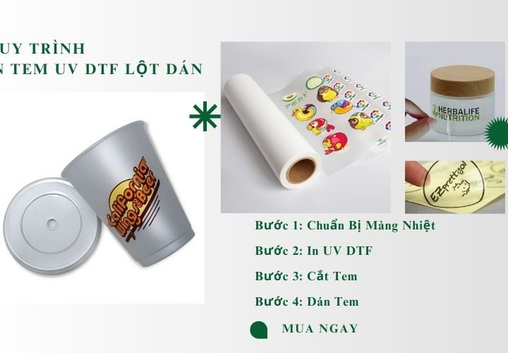 In Tem UV DTF Lột Dán